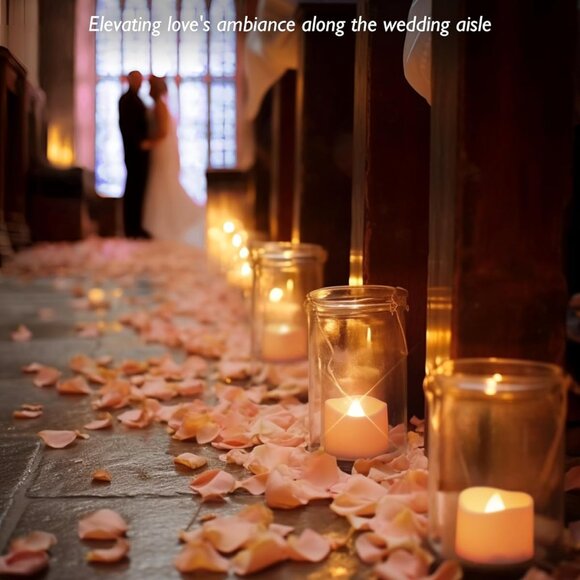 24-Pack Flameless LED Tea Lights Candles Battery Operated, 200+Hour Fake Electri - Picture 6 of 8